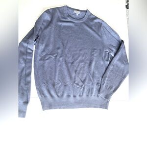 Brooks Brothers Crew Neck Saxxon Wool Sweater Size M in Blue